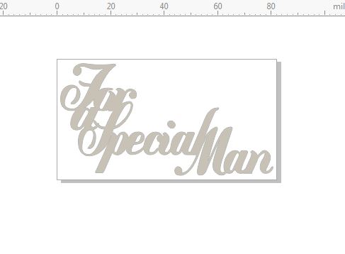 for a special man 82 x 45 pack of 10  card size